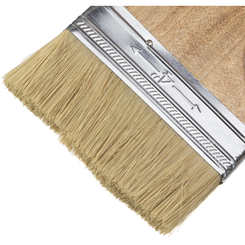 Кисть плоская Sparta Slimline 100мм, натур. щетина, дерев. ручка (824455)