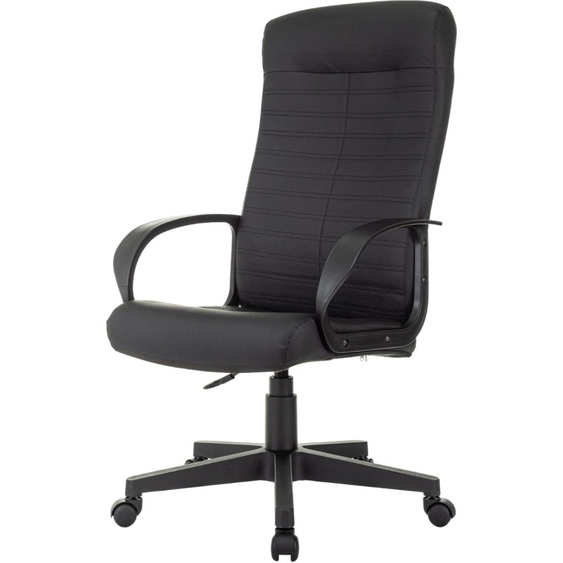 Кресло VB_EChair 659LT PU черный эко.кожа крестов. пластик