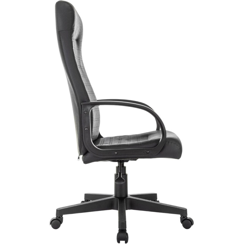 Кресло VB_EChair 659LT PU черный эко.кожа крестов. пластик