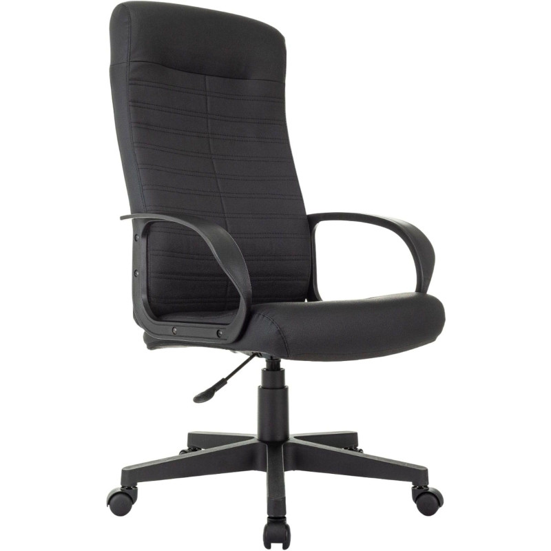 Кресло VB_EChair 659LT PU черный эко.кожа крестов. пластик