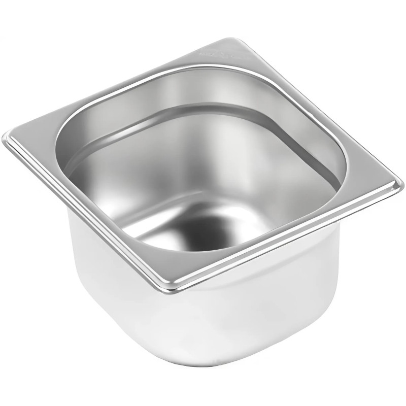 Гастроемкость (1/6x100мм), нерж. сталь AISI201,толщина 0,7мм,176x162x100мм