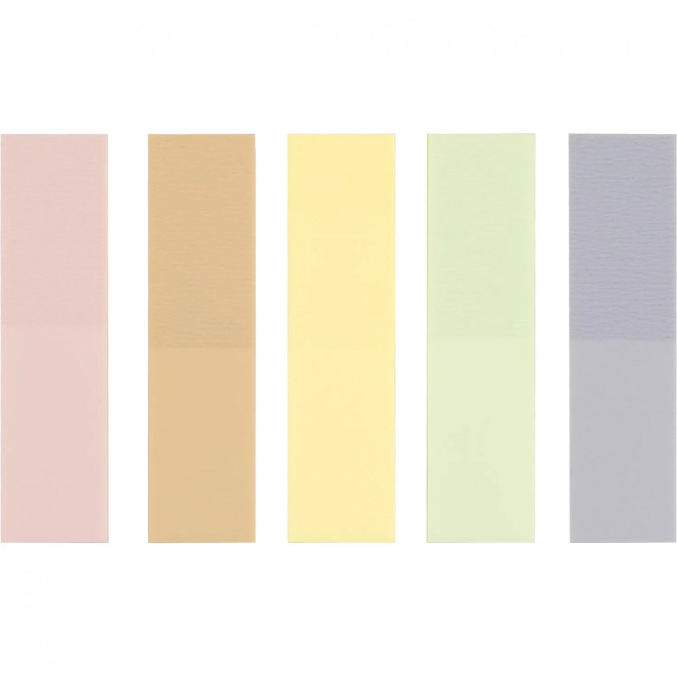 Закладки пластиковые Attache 45х12мм пастель 20 листов х 5 цветов