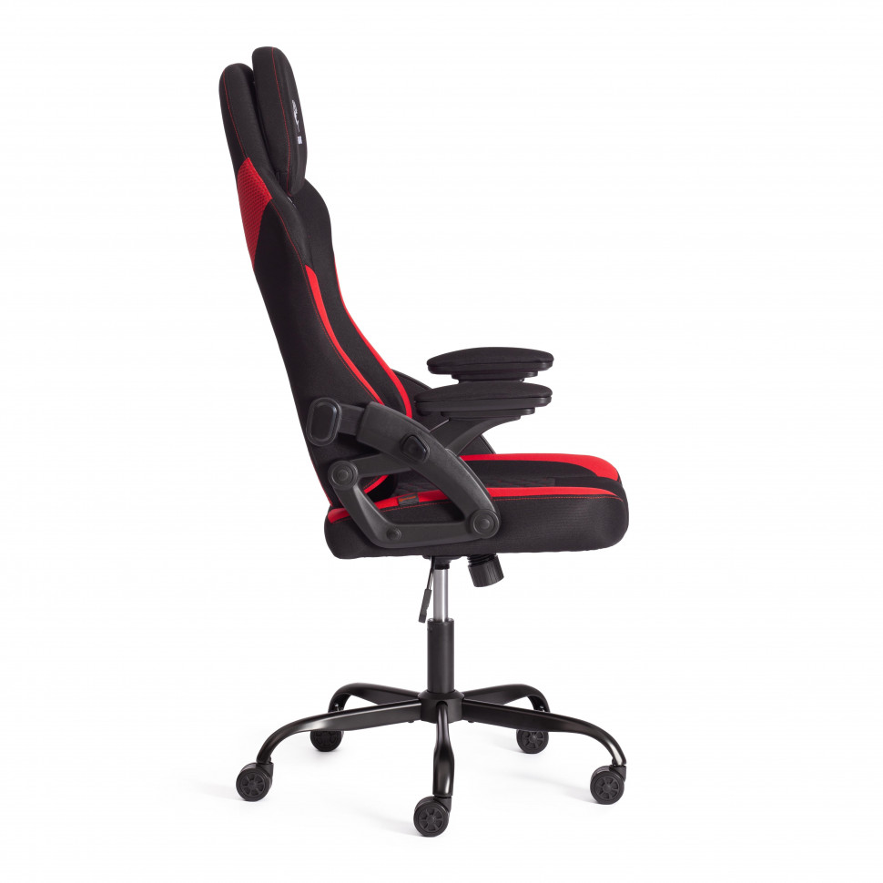 Кресло iShark ткань, черный / красный, 70х70х133 см