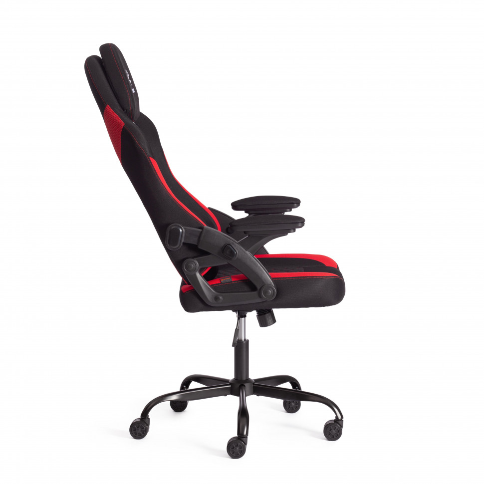 Кресло iShark ткань, черный / красный, 70х70х133 см