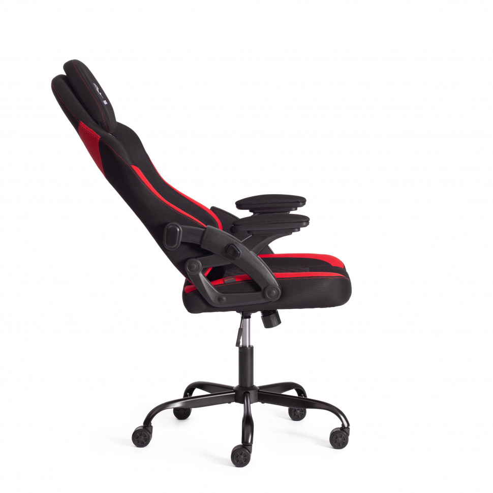 Кресло iShark ткань, черный / красный, 70х70х133 см