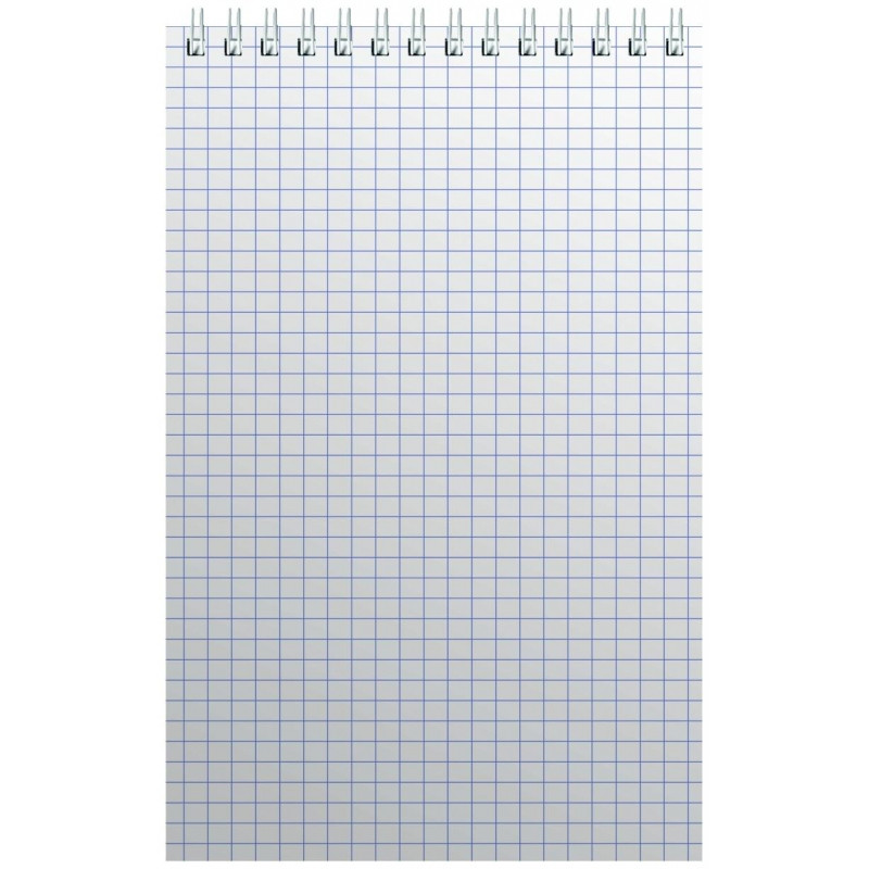 Блокнот на спирали А5 60л. бордо картон д/лог.клет.32