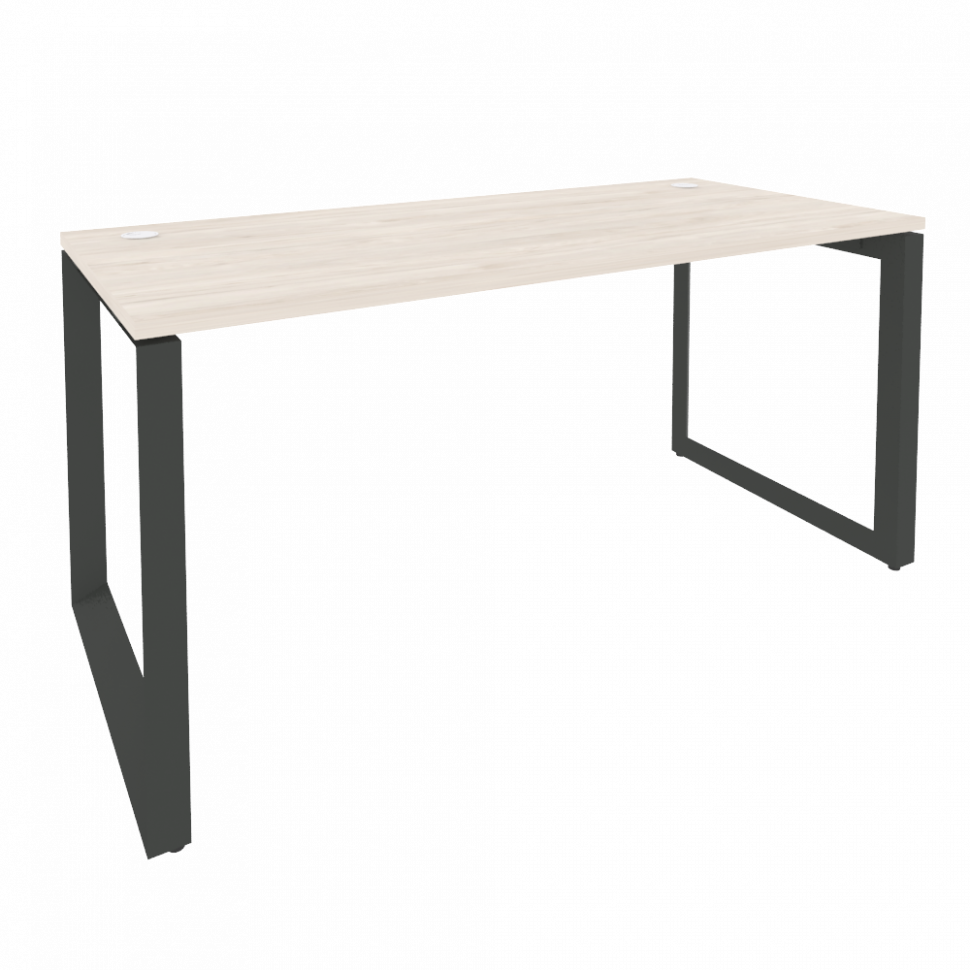 Onix Стол рабочий на О-образном м/к O.MO-SP-4.7 Денвер Светлый/Металл Антрацит 1580*720*750 Onix Стол рабочий на О-образном м/к O.MO-SP-4.7 Денвер Светлый/Металл Антрацит 1580*720*750