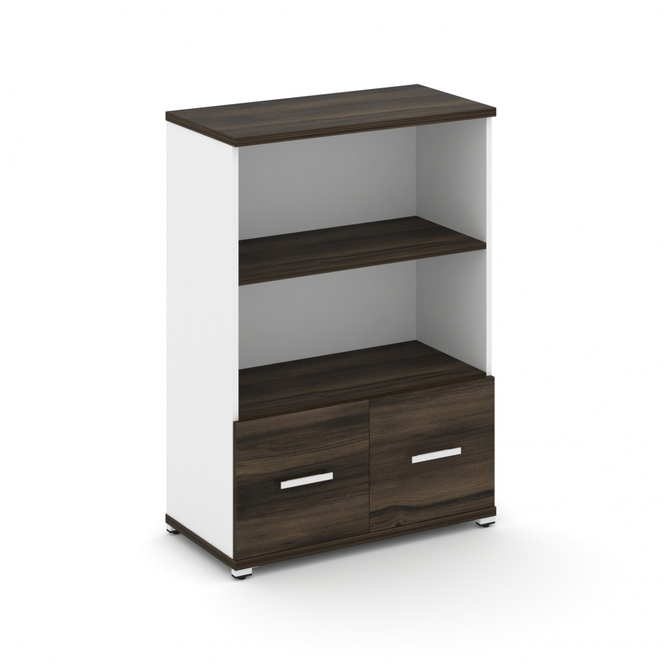 Concept Шкаф 1 широкая секция, 3 ниши CN.STS-311 W Дуб Мали/Белый Бриллиант/Металл Белый 836*420*118