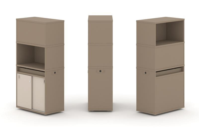 Estetica Набор №3 Тумба одиночная+высокая надставка ES.NB.1V-3 Латте/Капучино 750*410*1520 Estetica Набор №3 Тумба одиночная+высокая надставка ES.NB.1V-3 Латте/Капучино 750*410*1520