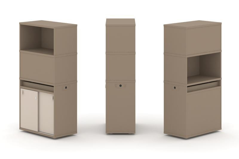 Estetica Набор №3 Тумба одиночная+высокая надставка ES.NB.1V-3 Латте/Капучино 750*410*1520 Estetica Набор №3 Тумба одиночная+высокая надставка ES.NB.1V-3 Латте/Капучино 750*410*1520