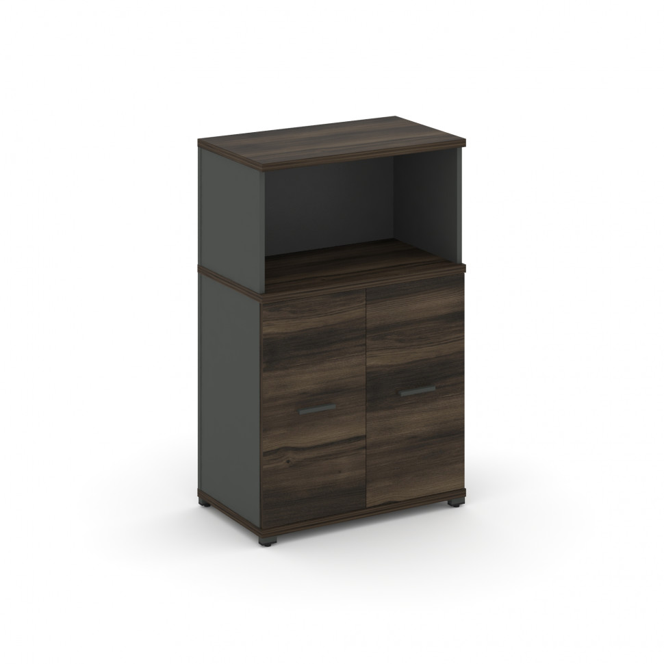 Concept Распаш. шкаф опорный/приставной с надставкой низ. CN.SOPR-003 A Дуб Мали/Антрацит/Металл Ант