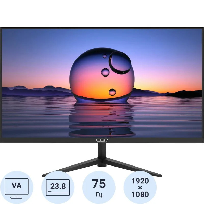 Монитор CBR MF-2401(LCD-MF2401-OPC)23.8/FHD/VA/75Hz/230cd/5ms/HDMI/VGA