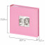 Фотоальбом BRAUBERG "Cute Baby" на 200 фото 10х15 см, под кожу, бумажные страницы, бокс, розовый, 391141
