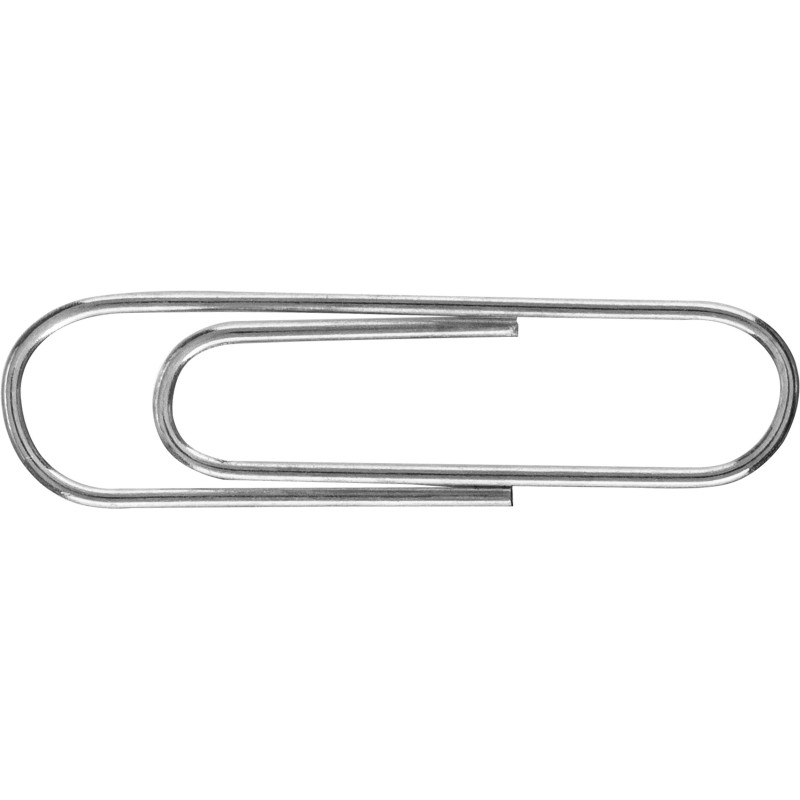 Скрепки Attache оцинкованные 28 мм, негофрированные, 100шт/уп