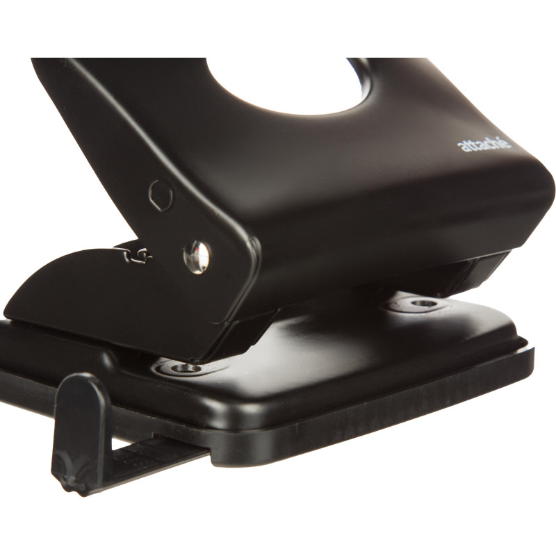 Дырокол металлический Attache Economy до 40 листов, с линейкой, цвет черный