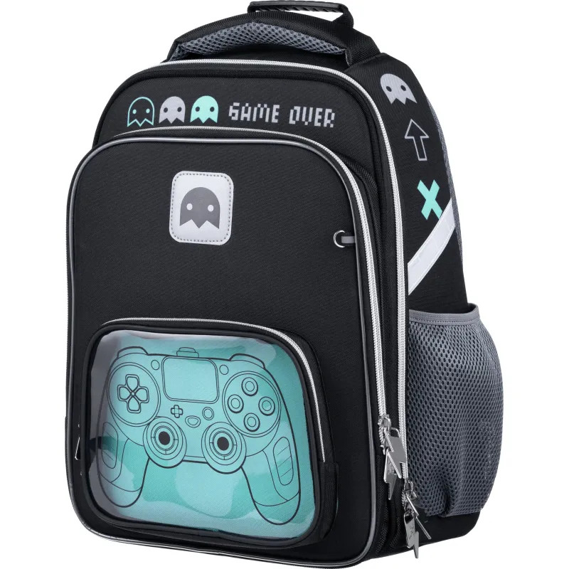 Ранец Комус Класс Stright Игра, черный, 2 отд, эргоном спинка