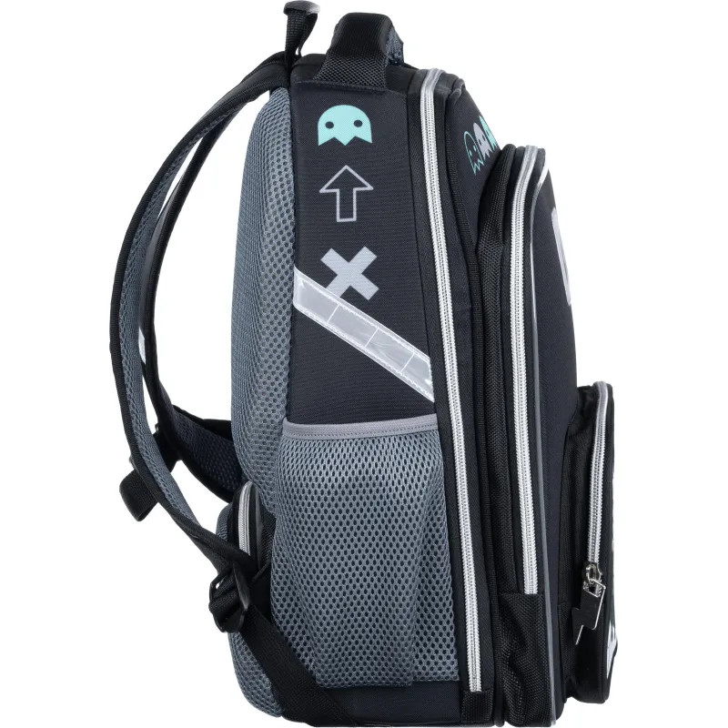 Ранец Комус Класс Stright Игра, черный, 2 отд, эргоном спинка