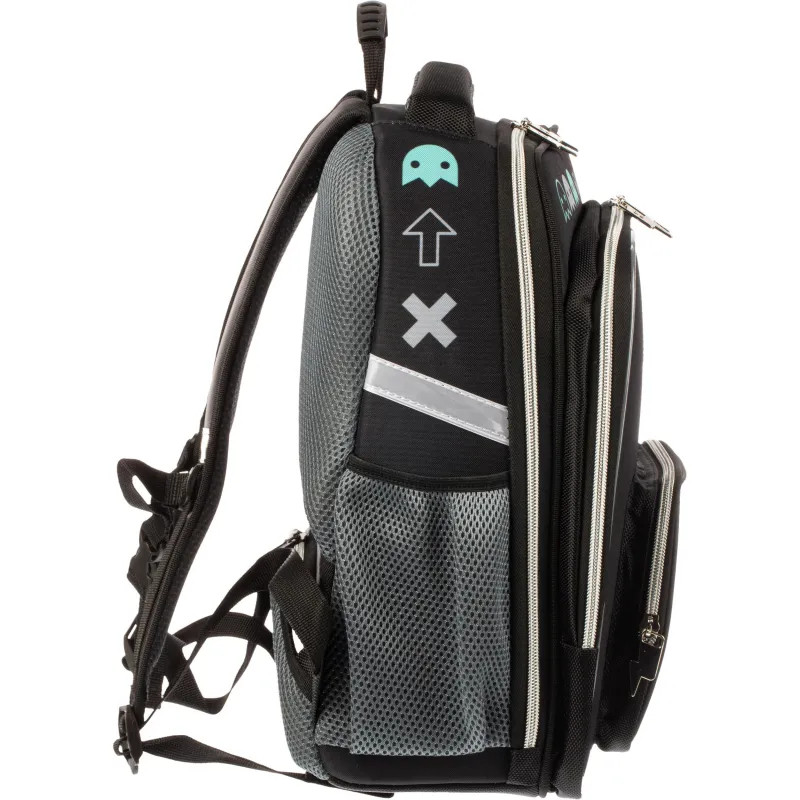 Ранец Комус Класс Stright Игра, черный, 2 отд, эргоном спинка