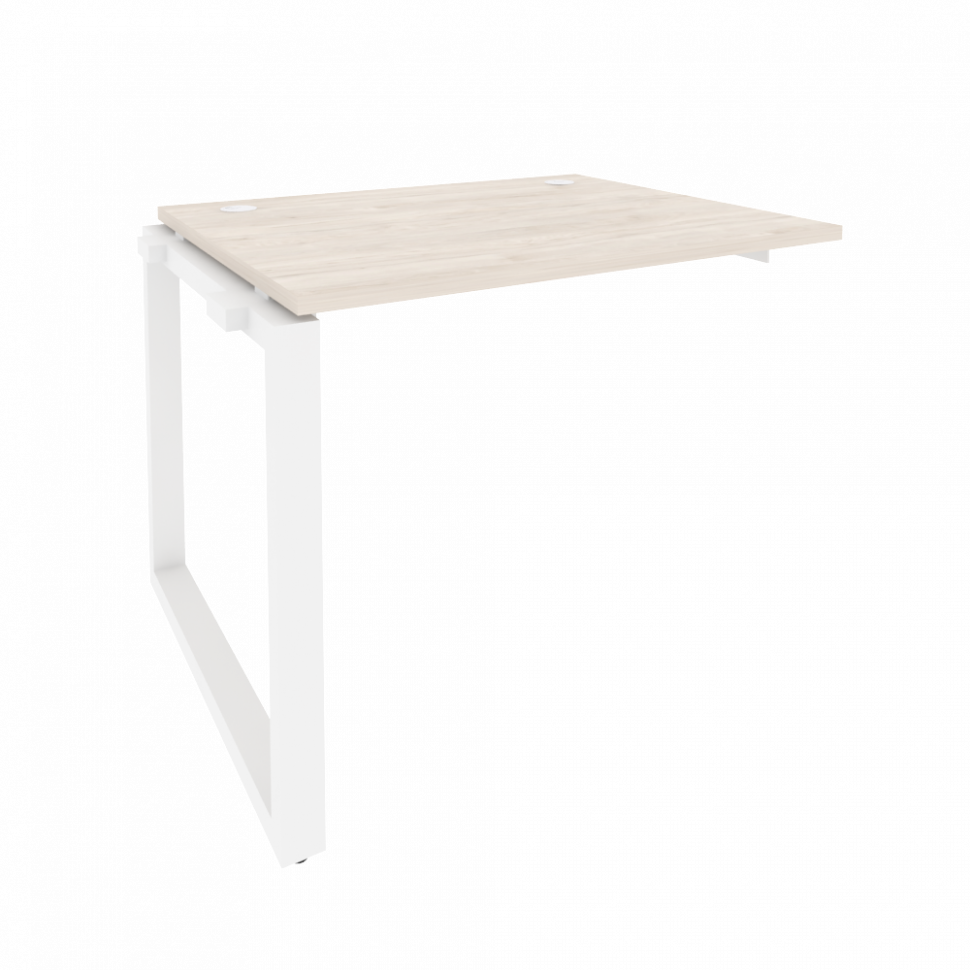 Onix Наборный элемент рабочей станции на О-образном м/к O.MO-1.NRS-1.8 Денвер Светлый/Металл Белый 9 Onix Наборный элемент рабочей станции на О-образном м/к O.MO-1.NRS-1.8 Денвер Светлый/Металл Белый 9