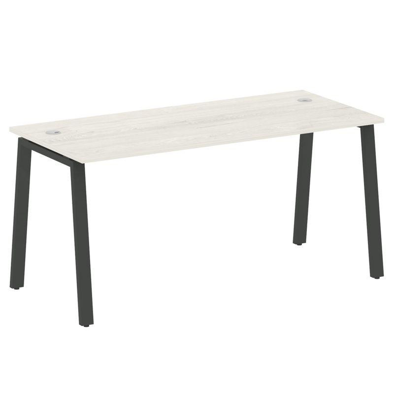 Metal System Стол письменный на А-образном м/к БА.СП-4 Дуб Наварра/Металл Антрацит 1600*720*750