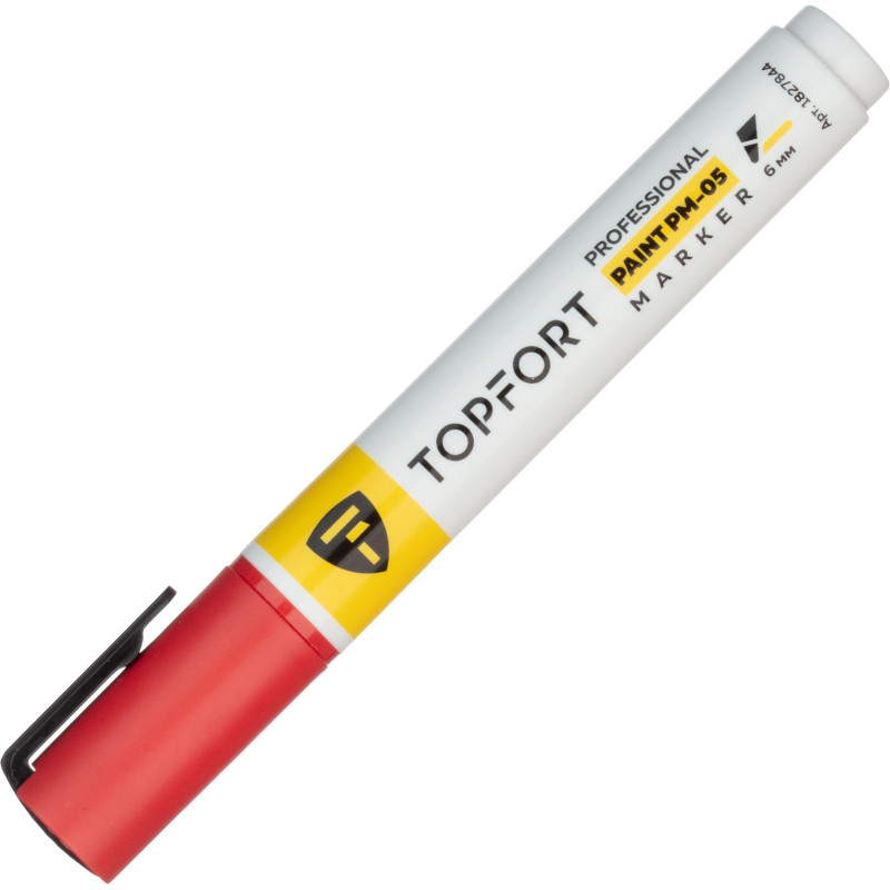Маркер лаковый TOPFORT Paint 6 мм красный