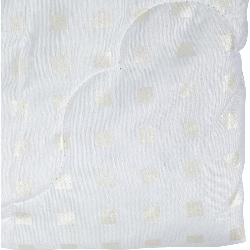 Одеяло Luscan 140х205 стеган, 350гр/м2 (иск. леб. пух/тик ПЭ), бел. шашечки