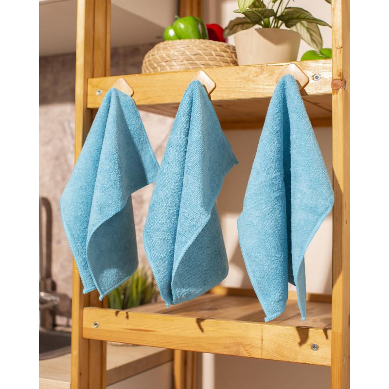 Салфетки хозяйственные Luscan Professional 300г/м2 30х30см 3шт/уп синие