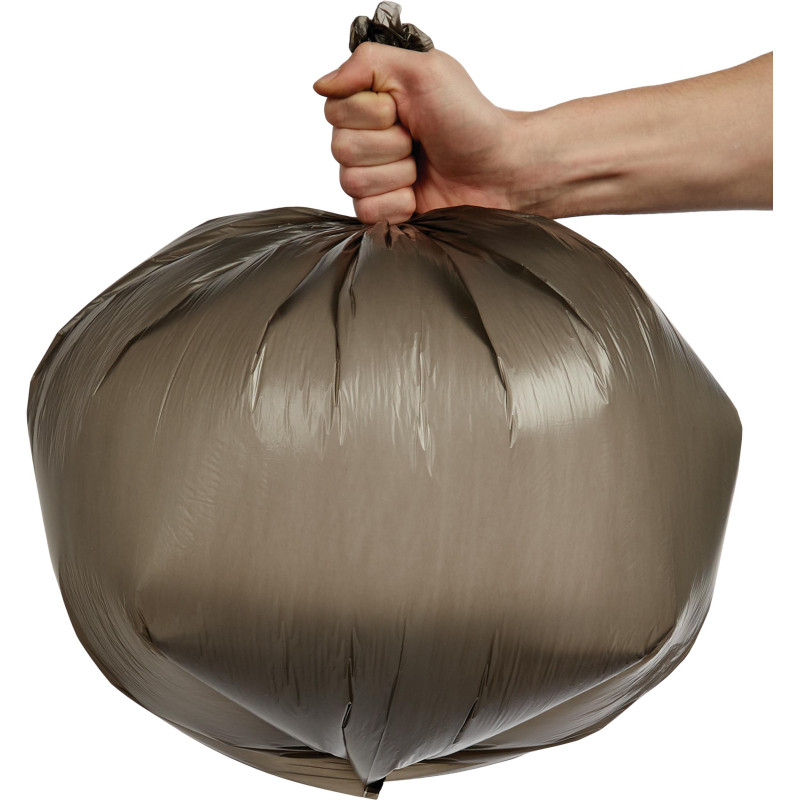 Мешки для мусора ПНД 60л 58х68см 10мкм черные 30шт/рул Комус