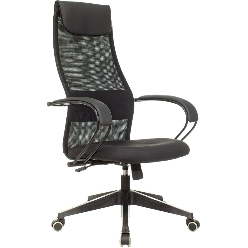 Кресло 0MX_VB_EChair-655 LT TTW сетка/ткань черный, пластик