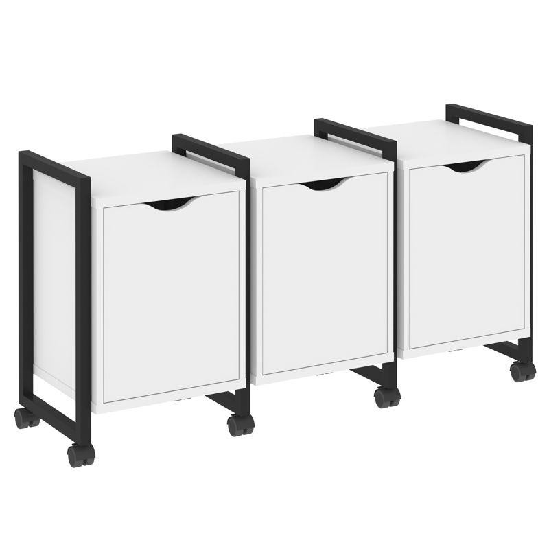 Loft Тумба на колесных опорах VR.L-TN-5.K Белый Бриллиант/Металл Черный 1440*460*767 Loft Тумба на колесных опорах VR.L-TN-5.K Белый Бриллиант/Металл Черный 1440*460*767