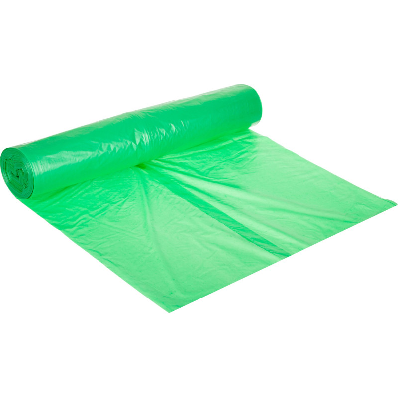 Мешки для мусора  ПНД 120л 25мкм 20шт/рул зеленые Luscan