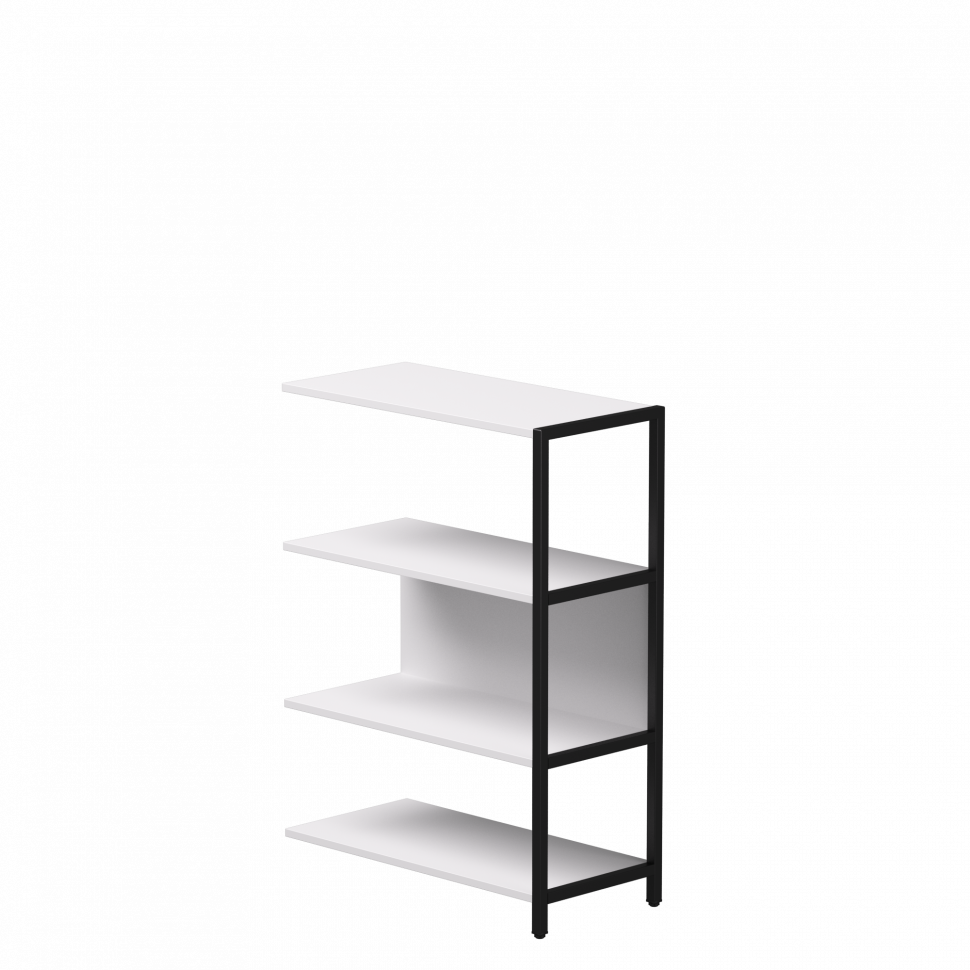 Полустеллаж металлический средний Everprof EVO (ЭВО) 805х385x1120 Белый/Черный