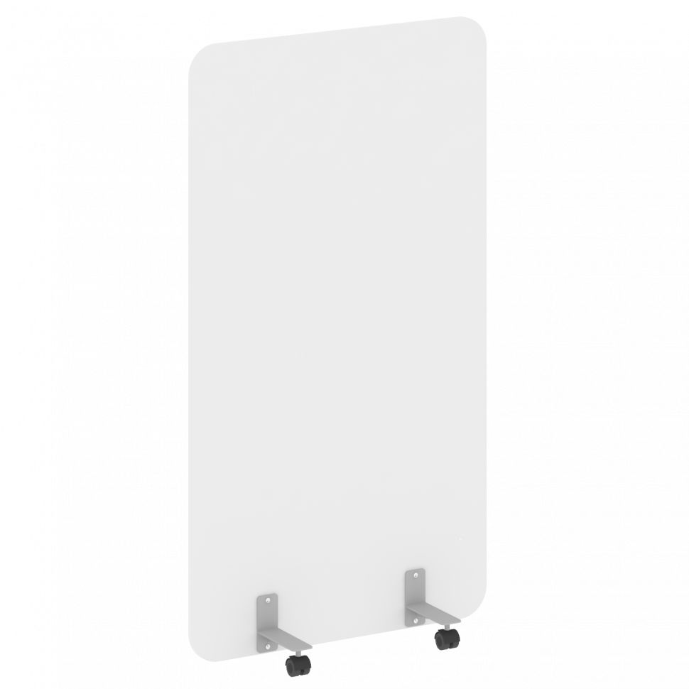 R-line Перегородка на металлических опорах, на роликах DP.R-100-180 Белый Бриллиант/Металл Серый 100