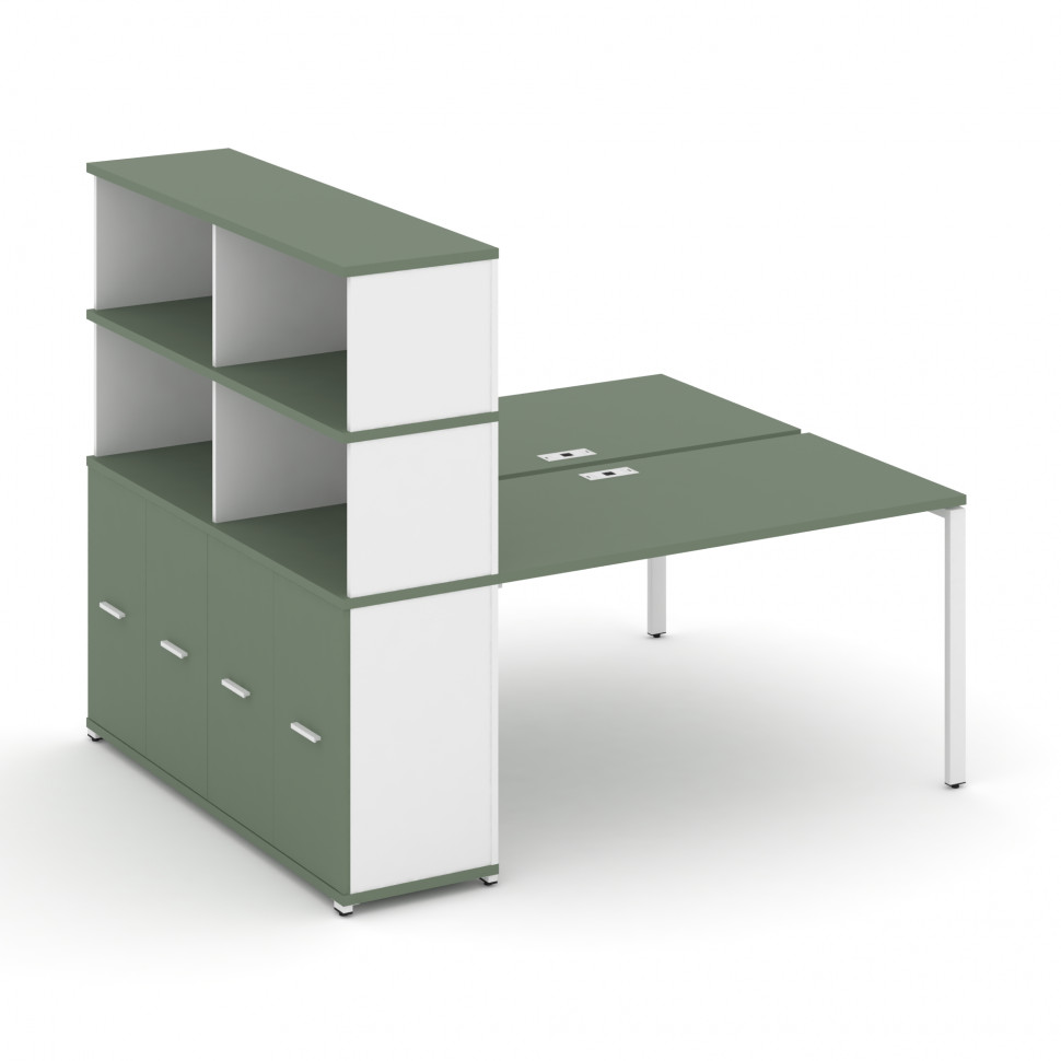 Concept Рабочая станция с опорным распаш. шкафом с надставкой выс. CN.DRS-231 W Кобо/Белый Бриллиант Concept Рабочая станция с опорным распаш. шкафом с надставкой выс. CN.DRS-231 W Кобо/Белый Бриллиант