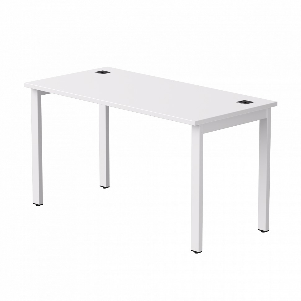 Стол прямой Everprof EVO (ЭВО) на металлокаркасе 1380х670х755 мм Белый/Белый