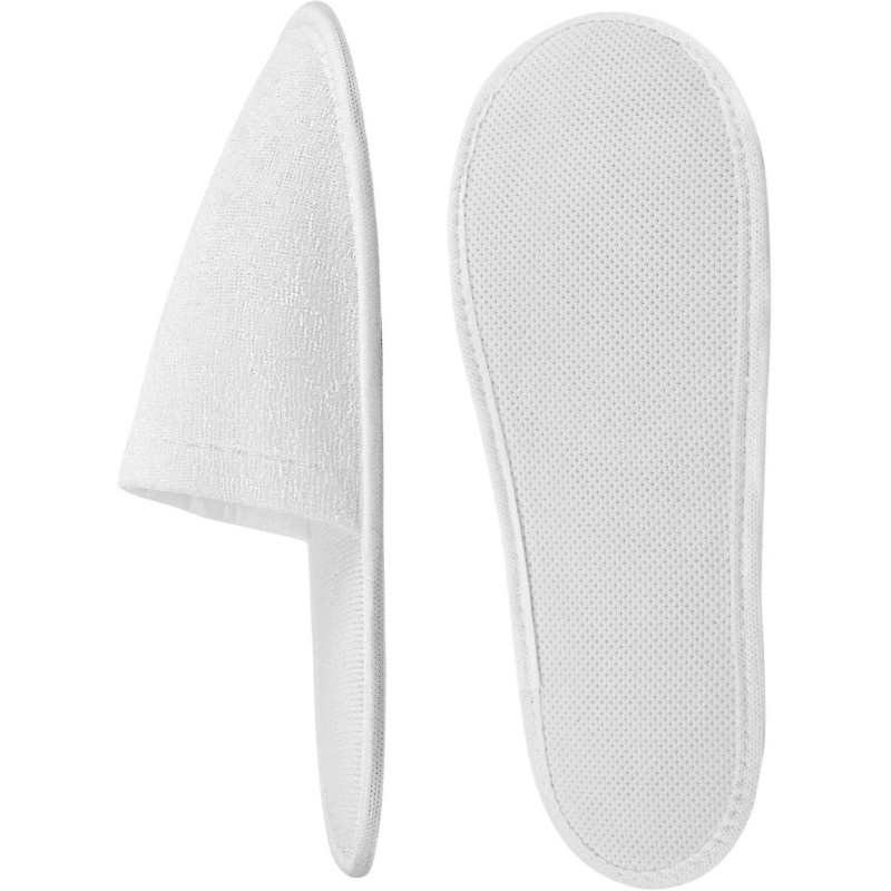 Тапочки одноразовые СтандМахраСпанб,закр.мыс,иск.махр180гр/м,ЭВА3мм