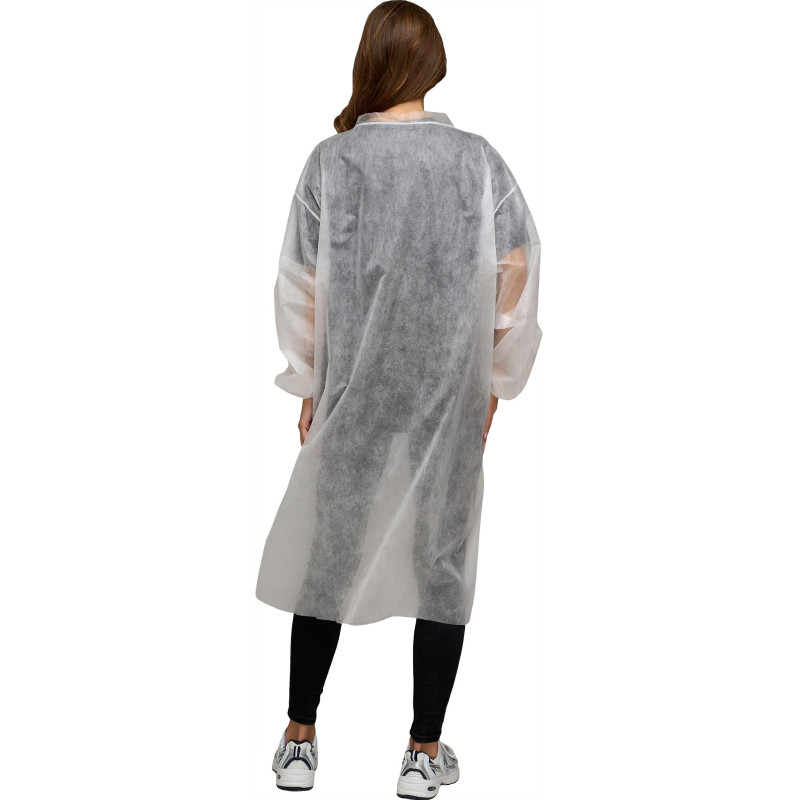 Халат на кнопках, (25 гр), рXXXL ,белый, (10 шт/упак)