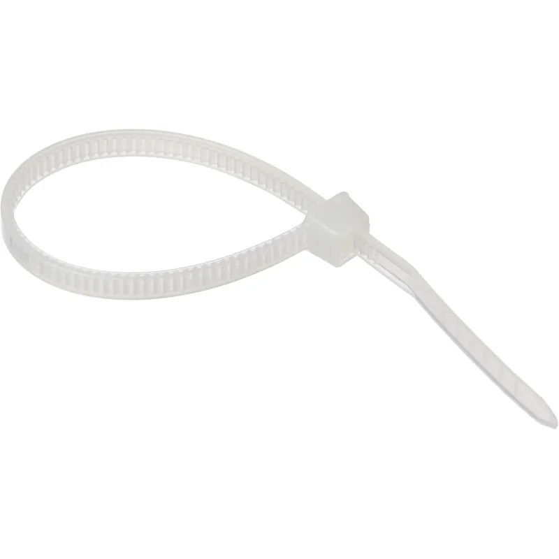 Хомут стяжка нейлоновая TOPFORT 3х100 (2,5х100 мм) белый 100 шт/уп