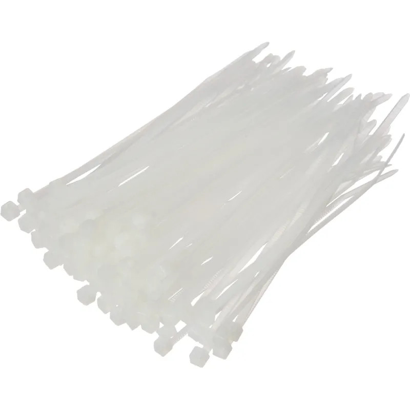 Хомут стяжка нейлоновая TOPFORT 3х100 (2,5х100 мм) белый 100 шт/уп