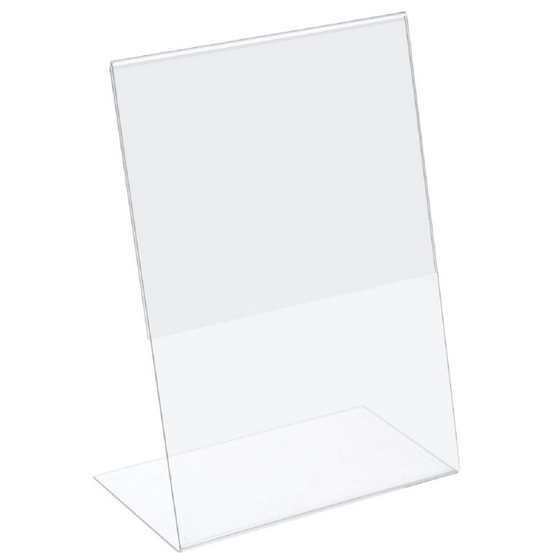 Ценникодержатель настольный из акрила вертикальная L-образная ACR-PRICERA4