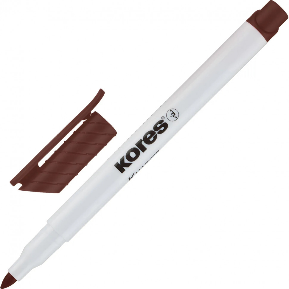 Набор маркеров для белых досок KORES 6 цв,  2 мм 22846