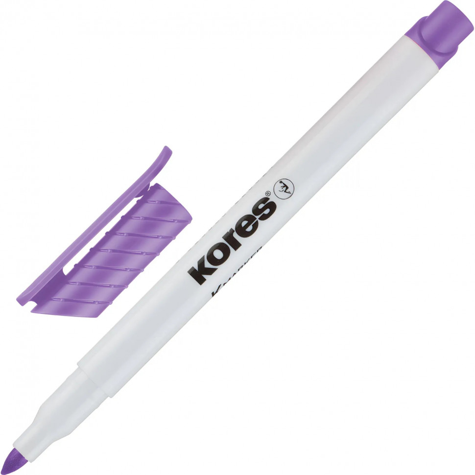 Набор маркеров для белых досок KORES 6 цв,  2 мм 22846