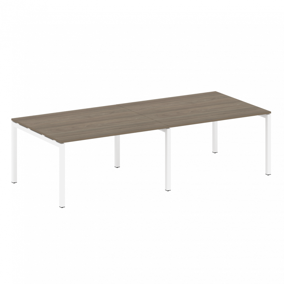 Metal System Quattro Переговорный стол (2 столешницы) на П-образном м/к 50БП.ПРГ-2.3 Вяз Благородный Metal System Quattro Переговорный стол (2 столешницы) на П-образном м/к 50БП.ПРГ-2.3 Вяз Благородный
