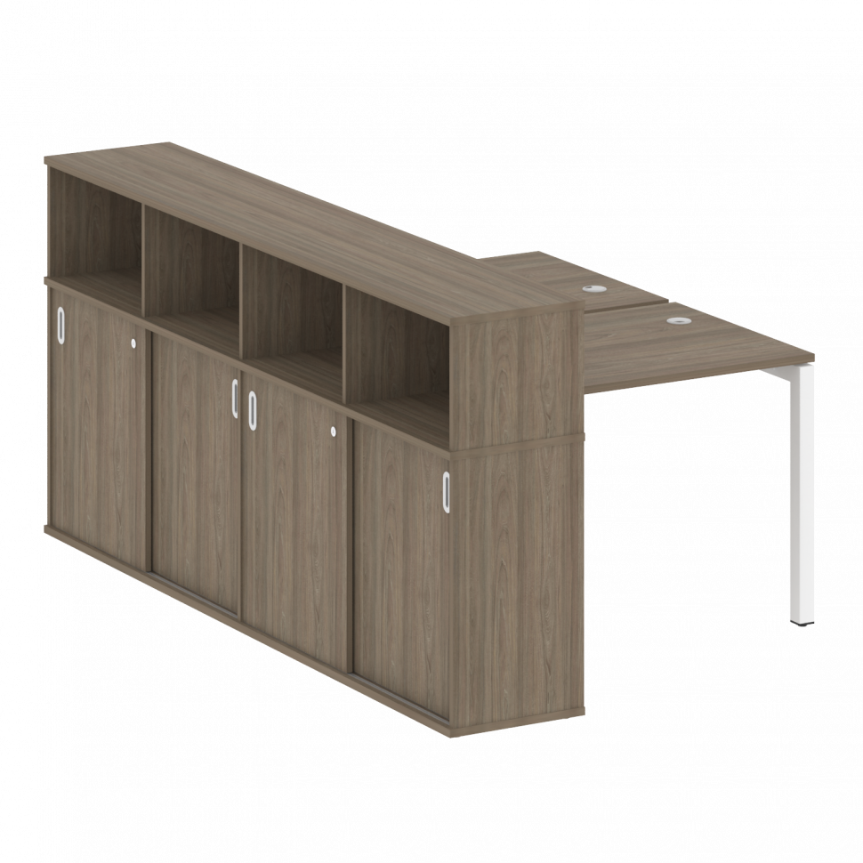 Metal System Quattro Рабочая станция с шкафом-купе на П-образном м/к 50БП.РС-СШК-4.1 Т Вяз Благородн Metal System Quattro Рабочая станция с шкафом-купе на П-образном м/к 50БП.РС-СШК-4.1 Т Вяз Благородн