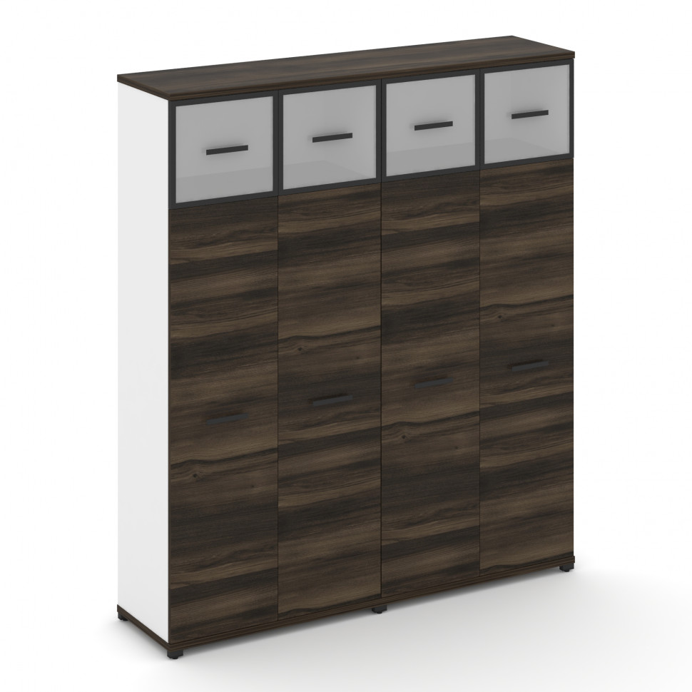 Concept Шкаф 2 широкие секции, 5 ниш CN.STS-527 RMB B Дуб Мали/Белый Бриллиант/Металл Черный/Сатин 1 Concept Шкаф 2 широкие секции, 5 ниш CN.STS-527 RMB B Дуб Мали/Белый Бриллиант/Металл Черный/Сатин 1