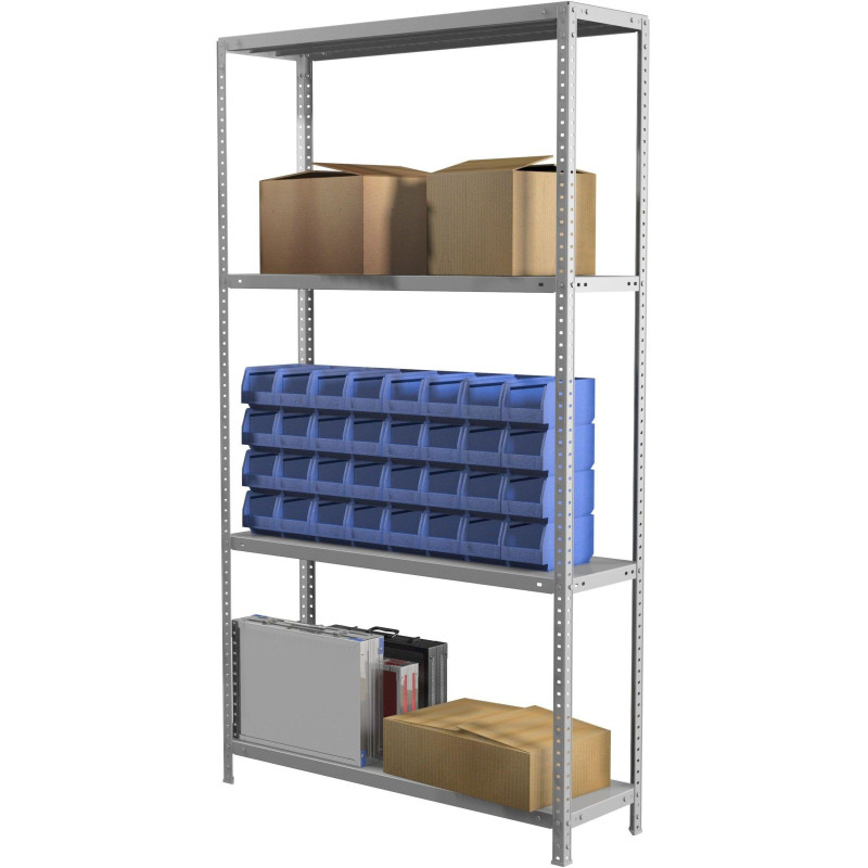 Стеллаж металлический 0MX_MS Standart 185/100x30/4 полки