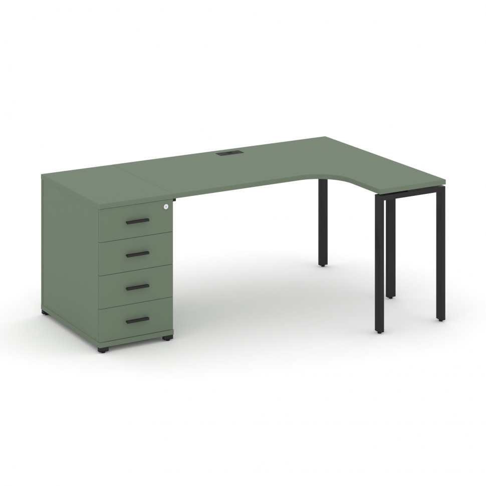 Concept Стол эргономичный CN.SA-402(R) B Кобо/Металл Черный 2000*1180*750 Concept Стол эргономичный CN.SA-402(R) B Кобо/Металл Черный 2000*1180*750