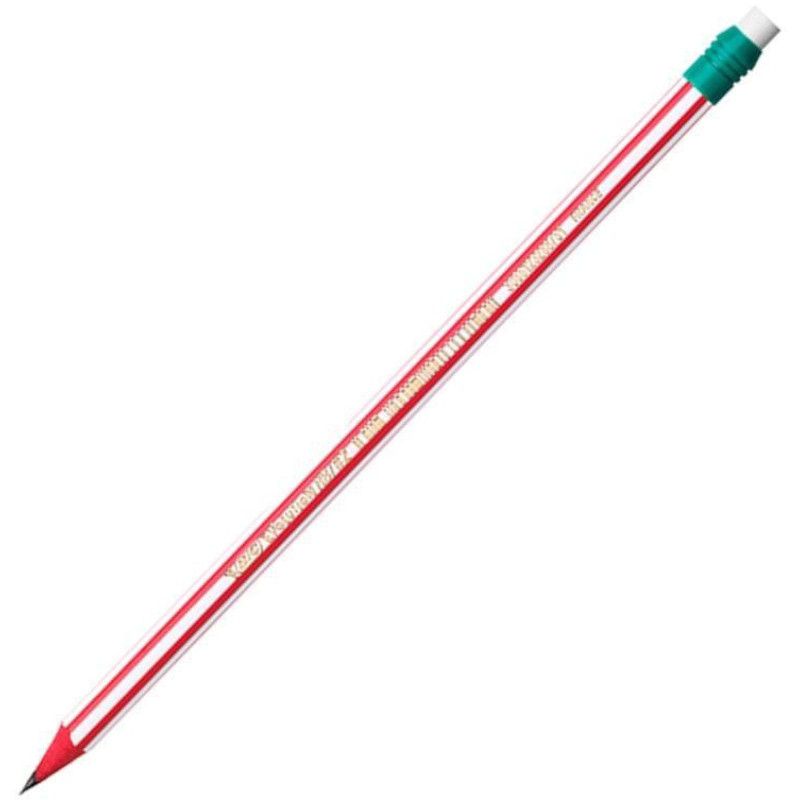 Карандаш чернографитный BIC Evolution Stripes с ластиком