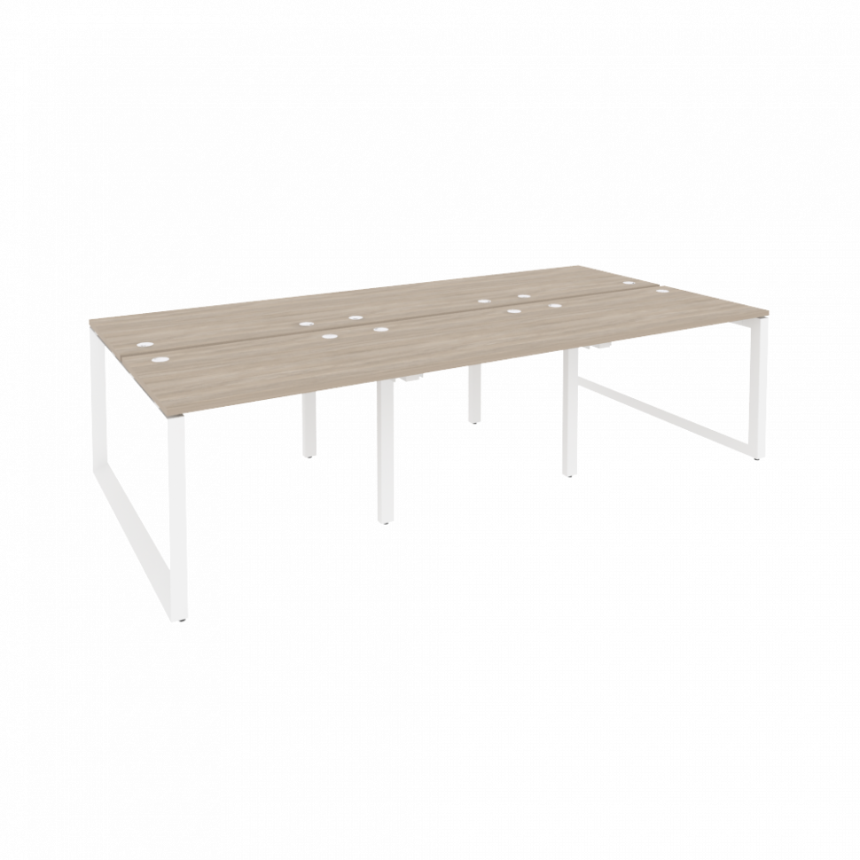 Onix Рабочая станция на О-образном м/к O.MO-D.RS-6.1.7 Дуб Аттик/Металл Белый 2940*1475*750 Onix Рабочая станция на О-образном м/к O.MO-D.RS-6.1.7 Дуб Аттик/Металл Белый 2940*1475*750