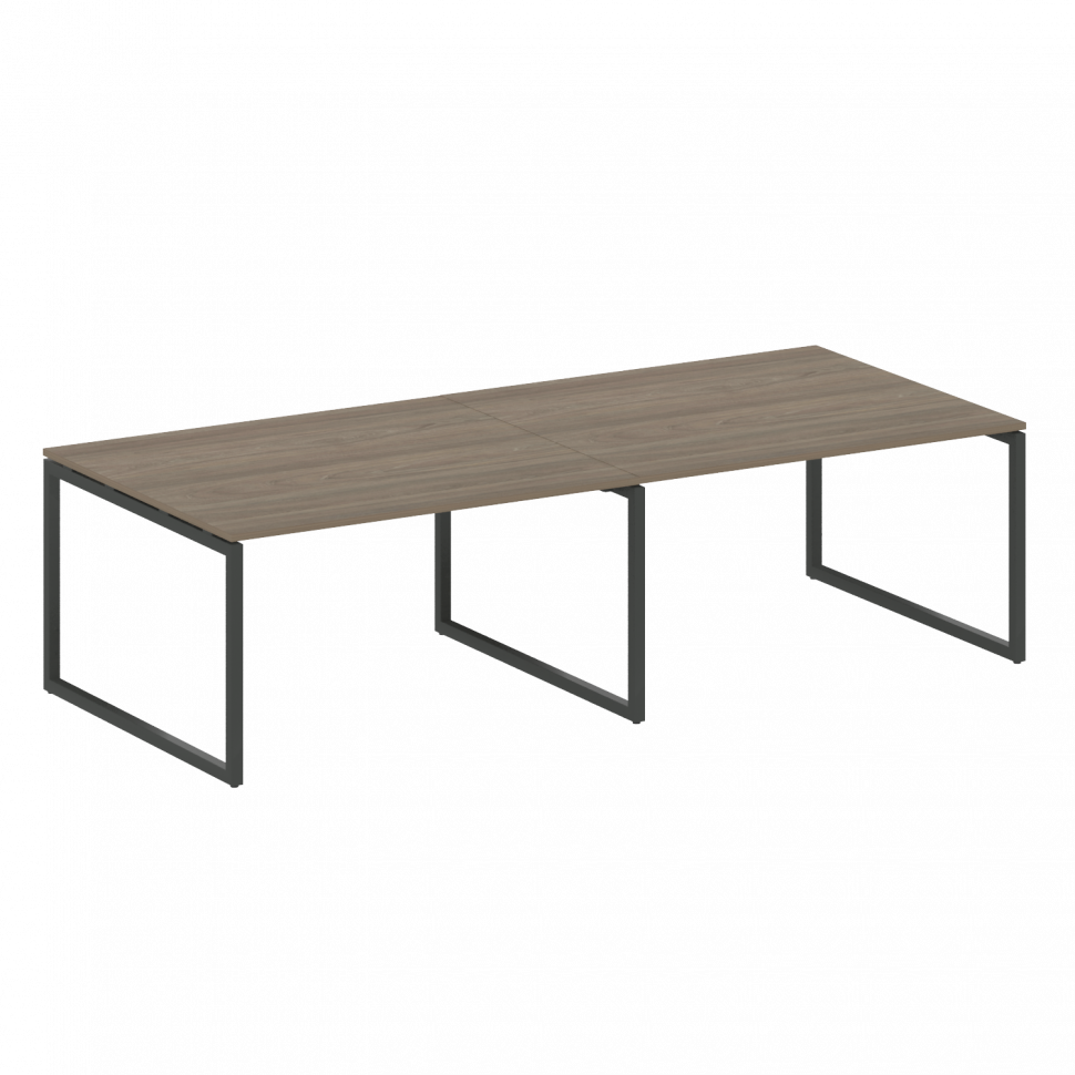 Metal System Quattro Перег. стол (2 столешницы) на О-образном м/к 40БО.ПРГ-2.3 Вяз Благородный/Метал